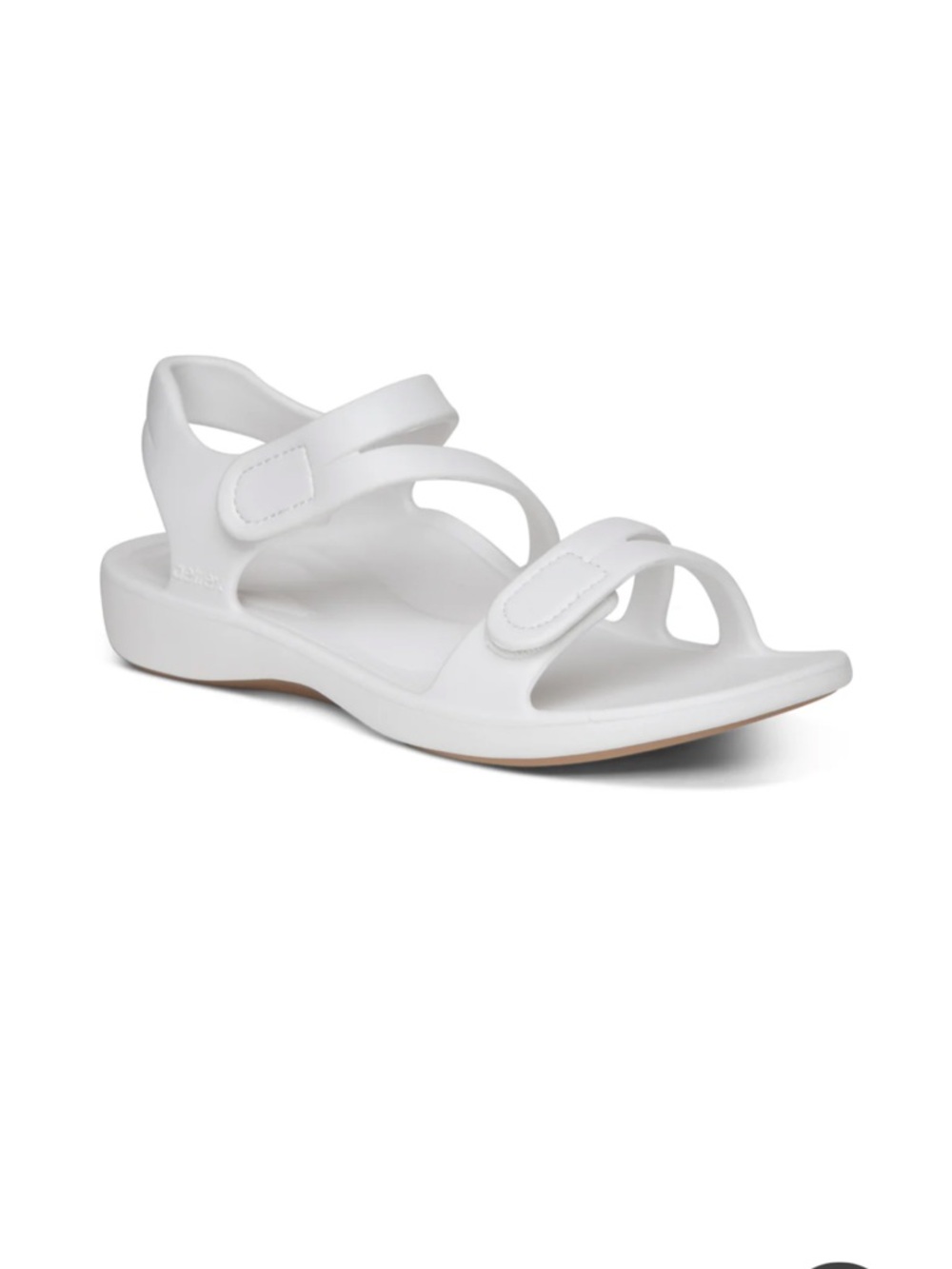 Aetrex Jillian Sport White Arch Support White Sandals 10